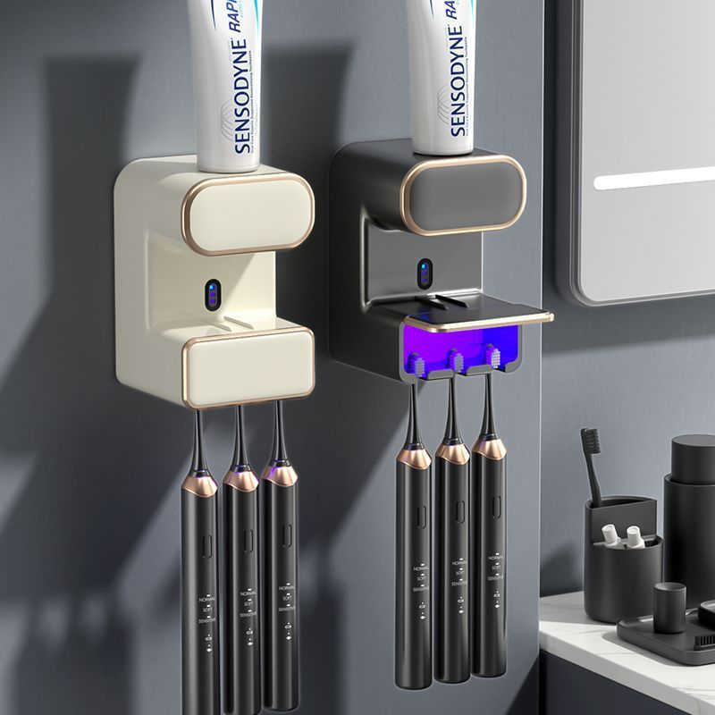 Intelligent UV Toothbrush Steriliser with Automatic Toothpaste Dispenser