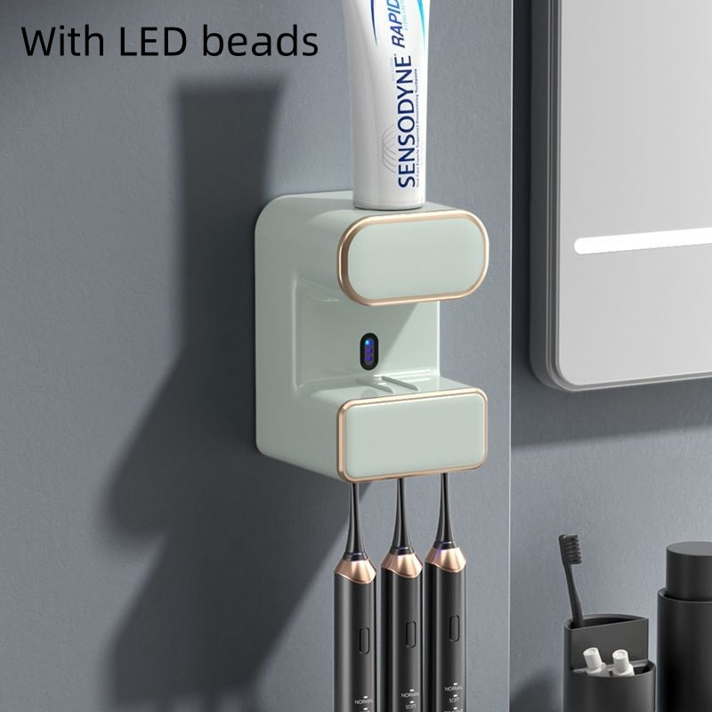 Intelligent UV Toothbrush Steriliser with Automatic Toothpaste Dispenser