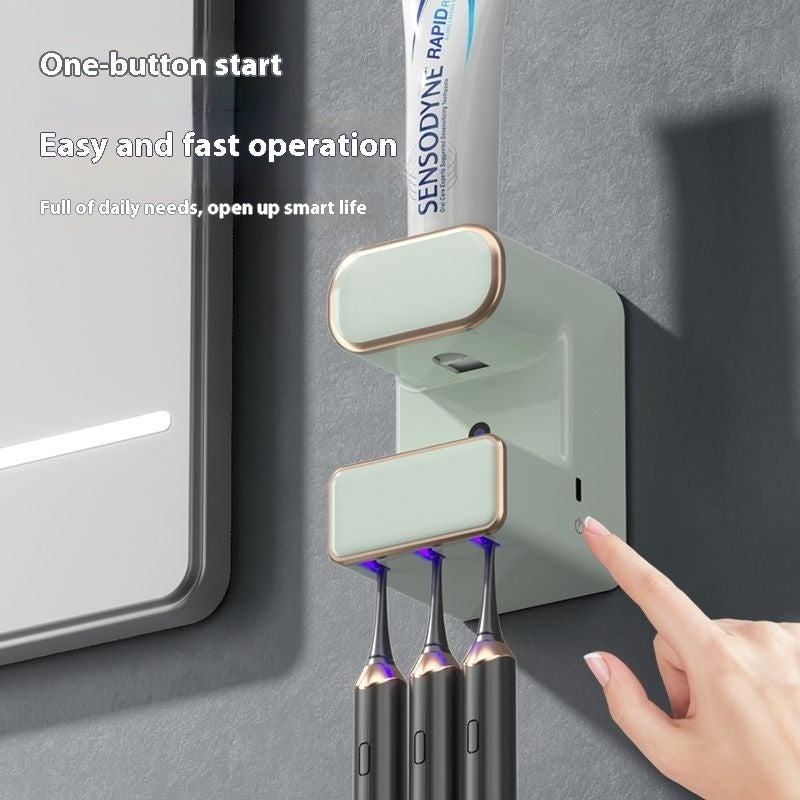 Intelligent UV Toothbrush Steriliser with Automatic Toothpaste Dispenser