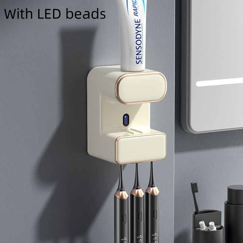 Intelligent UV Toothbrush Steriliser with Automatic Toothpaste Dispenser